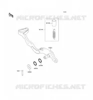 PEDALE DE FREIN pour Kawasaki KLX250S 2009