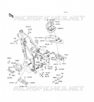 PIECE DE CADRE (COUVERTURE) pour Kawasaki KLX250S 2009