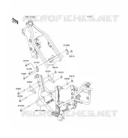 SUPPORT MOTEUR pour Kawasaki KLX250S 2009