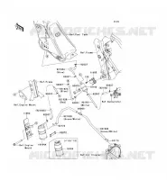 SYSTEME D'EVAPORATION CARBURANT(CA) pour Kawasaki KLX250S 2009