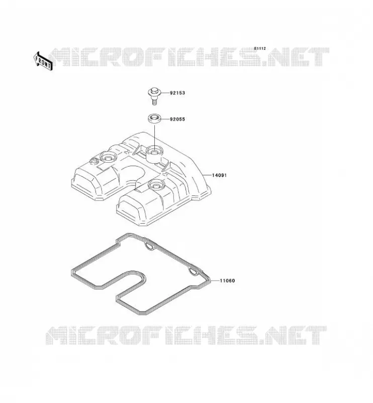 COUVRE CULASSE Kawasaki TOUT-TERRAIN 250 2012 KLX250S  KLX250TCF