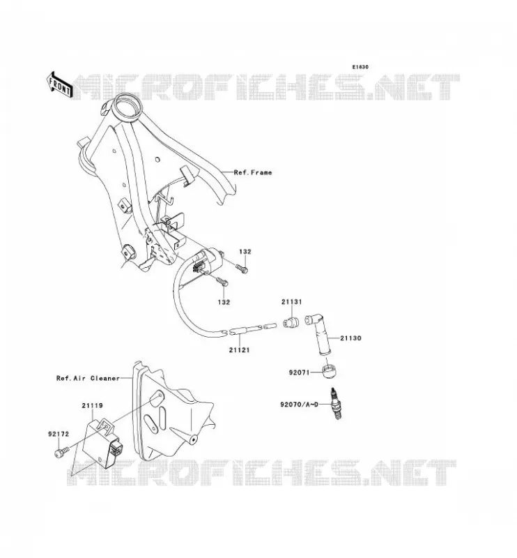 SYSTEME D&acute;ALLUMAGE Kawasaki TOUT-TERRAIN 250 2012 KLX250S  KLX250TCF
