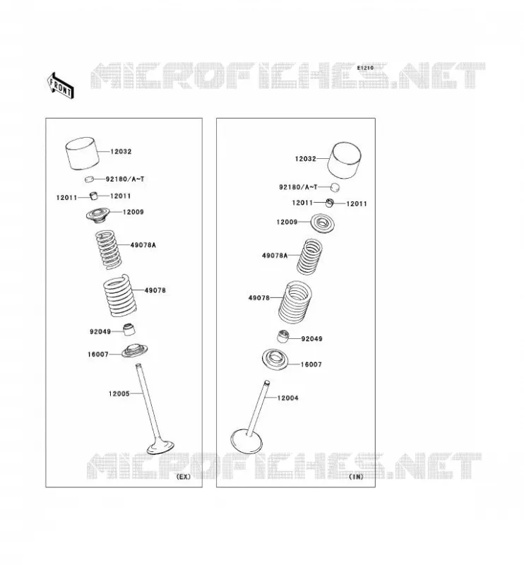 SOUPAPE Kawasaki TOUT-TERRAIN 250 2013 KLX250S  KLX250TDF