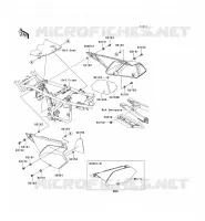 CACHE LAT&Eacute;RAL/GARDE CHAINE pour Kawasaki KLX250S 2014