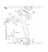 ARBRE A CAME/TENDEUR pour Kawasaki KLX300R 1999