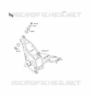 CH&Acirc;SSIS pour Kawasaki KLX300R 1999