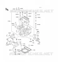 CULASSE pour Kawasaki KLX300R 1999