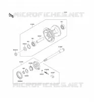 MOYEU AVANT pour Kawasaki KLX300R 1999
