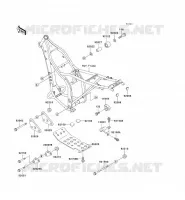 PIECE DE CADRE (COUVERTURE) pour Kawasaki KLX300R 1999