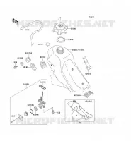 RESERVOIR CARBURANT pour Kawasaki KLX300R 1999