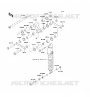 SUSPENSION ARRI&Egrave;RE pour Kawasaki KLX300R 1999