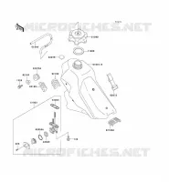 RESERVOIR CARBURANT pour Kawasaki KLX300R 2002