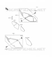 CACHE LAT&Eacute;RAL/GARDE CHAINE pour Kawasaki KLX300R 1999