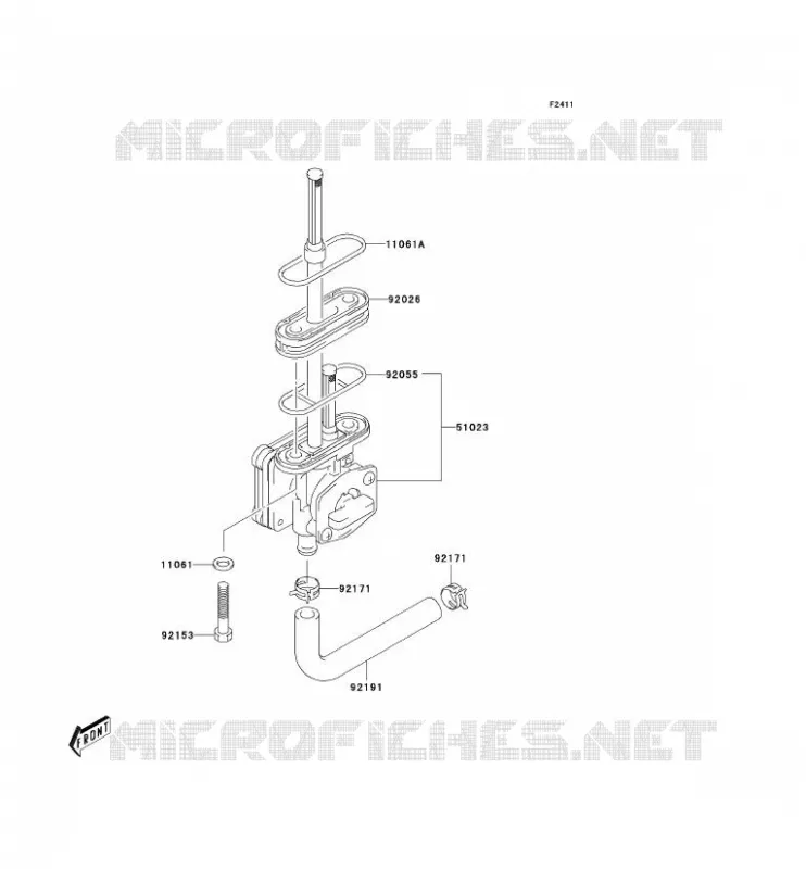 FILTRE A ESSENCE Kawasaki TOUT-TERRAIN 400 2004 KLX400SR  KLX400-A2