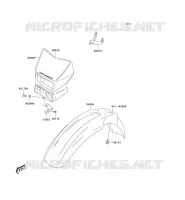 GARDE BOUE AVANT pour Kawasaki KLX400R 2004