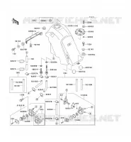 RESERVOIR CARBURANT pour Kawasaki KLX650 1994