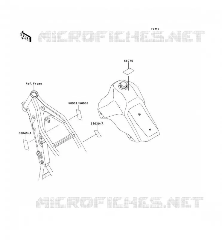 LABEL Kawasaki TOUT-TERRAIN 650 1996 KLX650R  KLX650-D1