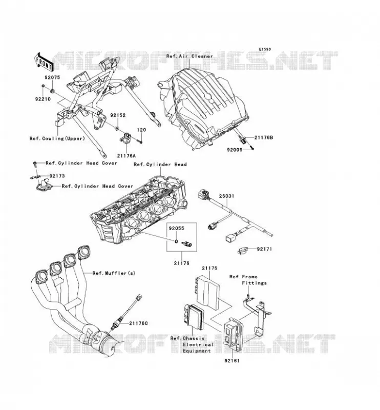 INJECTION CARBURANT Kawasaki MOTOS 1000 2013 VERSYS 1000  KLZ1000ADF
