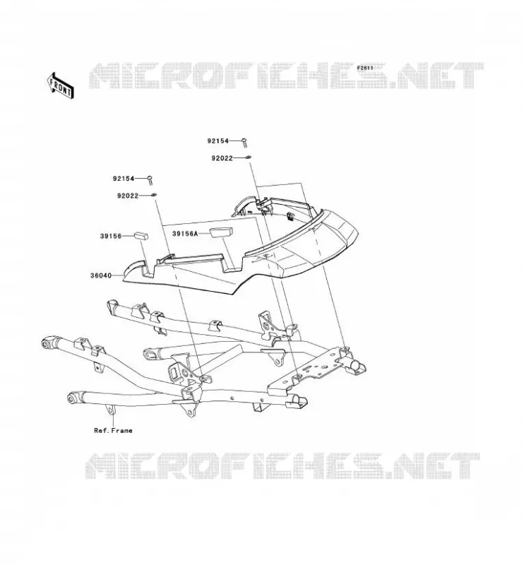CACHE LAT&Eacute;RAL Kawasaki MOTOS 1000 2013 VERSYS 1000  KLZ1000ADF