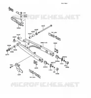 BRAS OSCILLANT pour Kawasaki KMX125 1988