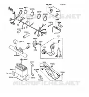CHASSIS EQUIPMENT ELECTRIQUE pour Kawasaki KMX125 1988
