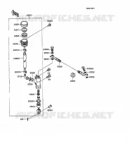 MAITRE CYLINDRE ARRI&Egrave;RE pour Kawasaki KMX125 1988