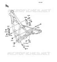 PIECE DE CADRE (COUVERTURE) pour Kawasaki KMX125 1988