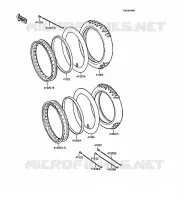 PNEUS pour Kawasaki KMX125 1988