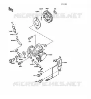 POMPE A HUILE pour Kawasaki KMX125 1988
