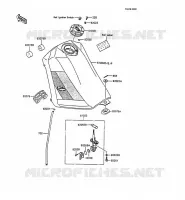 RESERVOIR CARBURANT pour Kawasaki KMX125 1988