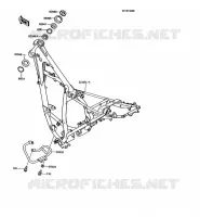 CH&Acirc;SSIS pour Kawasaki KMX125 1992