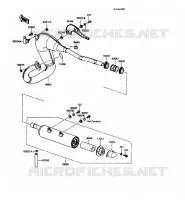 &Eacute;CHAPPEMENT pour Kawasaki KMX125 1992