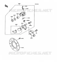 FREIN ARRIERE pour Kawasaki KMX125 1992