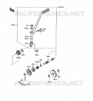 MECANISME DE KICK pour Kawasaki KMX125 1992