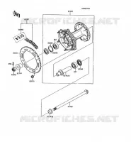 MOYEU ARRIERE pour Kawasaki KMX125 1992