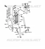 RADIATEUR pour Kawasaki KMX125 1992