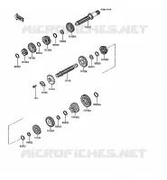 TRANSMISSION pour Kawasaki KMX125 1992