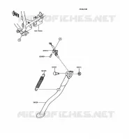 BEQUILLES pour Kawasaki KMX125 1995