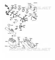 CHASSIS EQUIPMENT ELECTRIQUE pour Kawasaki KMX125 1995