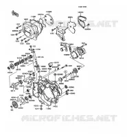 COUVERCLES MOTEUR pour Kawasaki KMX125 1995