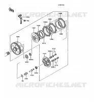 EMBRAYAGE pour Kawasaki KMX125 1995