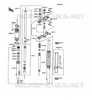 FOURCHE pour Kawasaki KMX125 1995