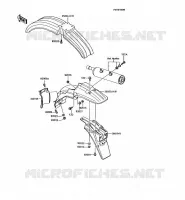 GARDE BOUE pour Kawasaki KMX125 1995