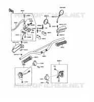GUIDON pour Kawasaki KMX125 1995