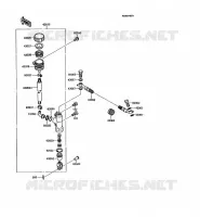 MAITRE CYLINDRE ARRI&Egrave;RE pour Kawasaki KMX125 1995