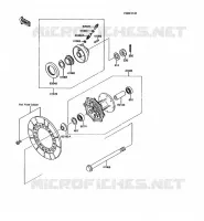 MOYEU AVANT pour Kawasaki KMX125 1995