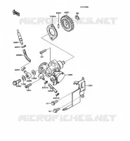 POMPE A HUILE pour Kawasaki KMX125 1995