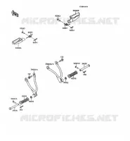 REPOSE PIED pour Kawasaki KMX125 1995