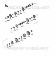 TRANSMISSION pour Kawasaki KMX125 1995
