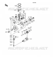 VILEBREQUIN/PISTON pour Kawasaki KMX125 1995